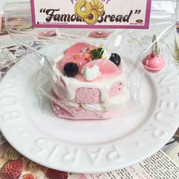 水系スクイーズ ピーチケーキ スクイーズ squishy おもちゃ シリコン