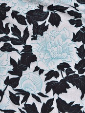 【受注商品】Rumi Rockきもの「白牡丹」 青緑　[A647]