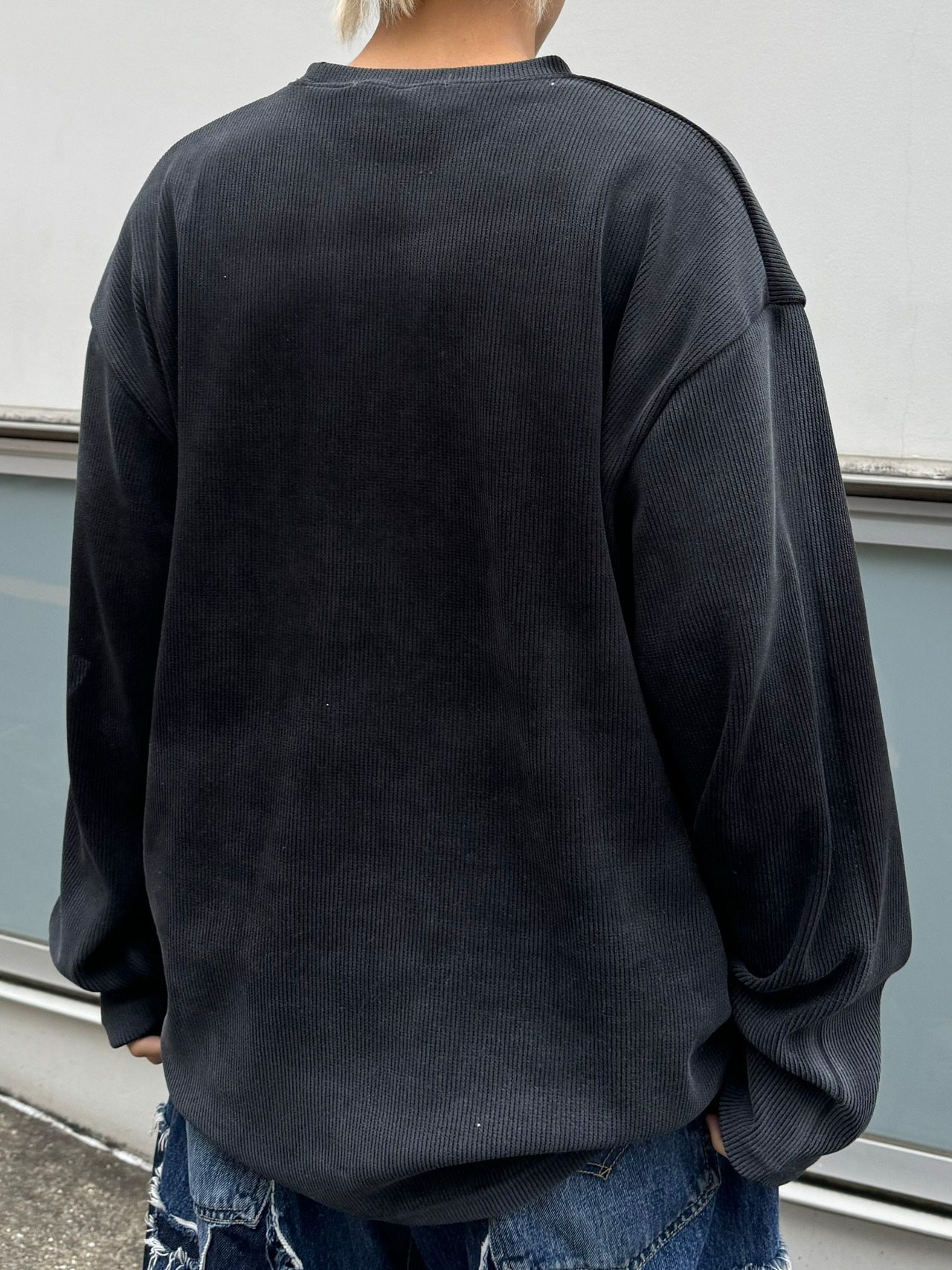 【ALUDE SELECT】vintage gradation long sleeves(2color)