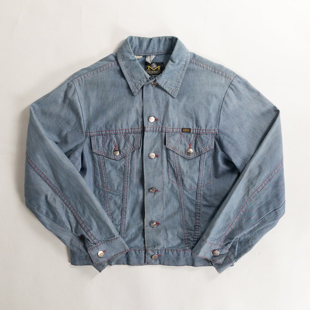 1970s "MAVERICK" Light Blue Chambray Jacket