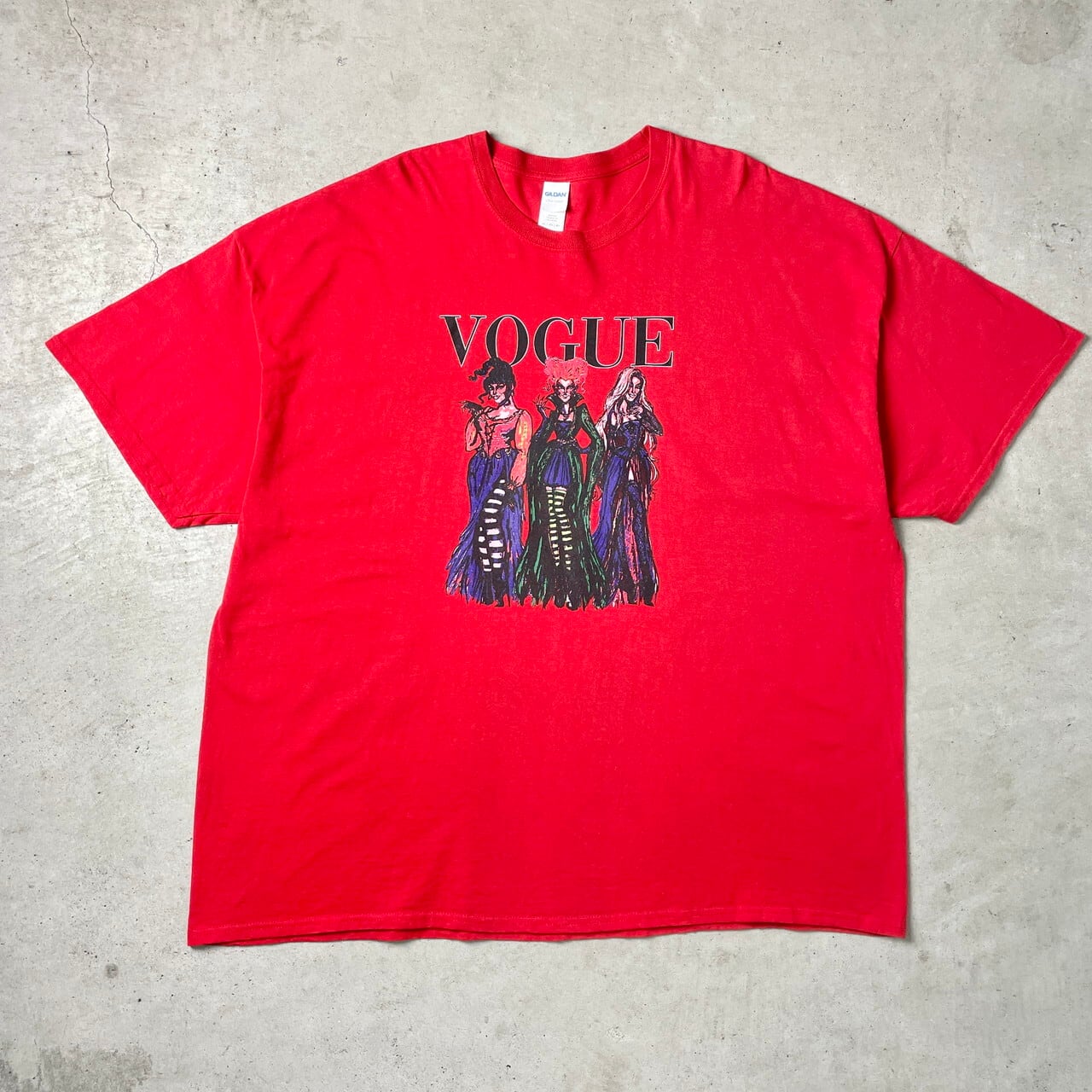 VOGUE アート アドバタイジング ロゴプリント Tシャツ メンズ4XL 古着