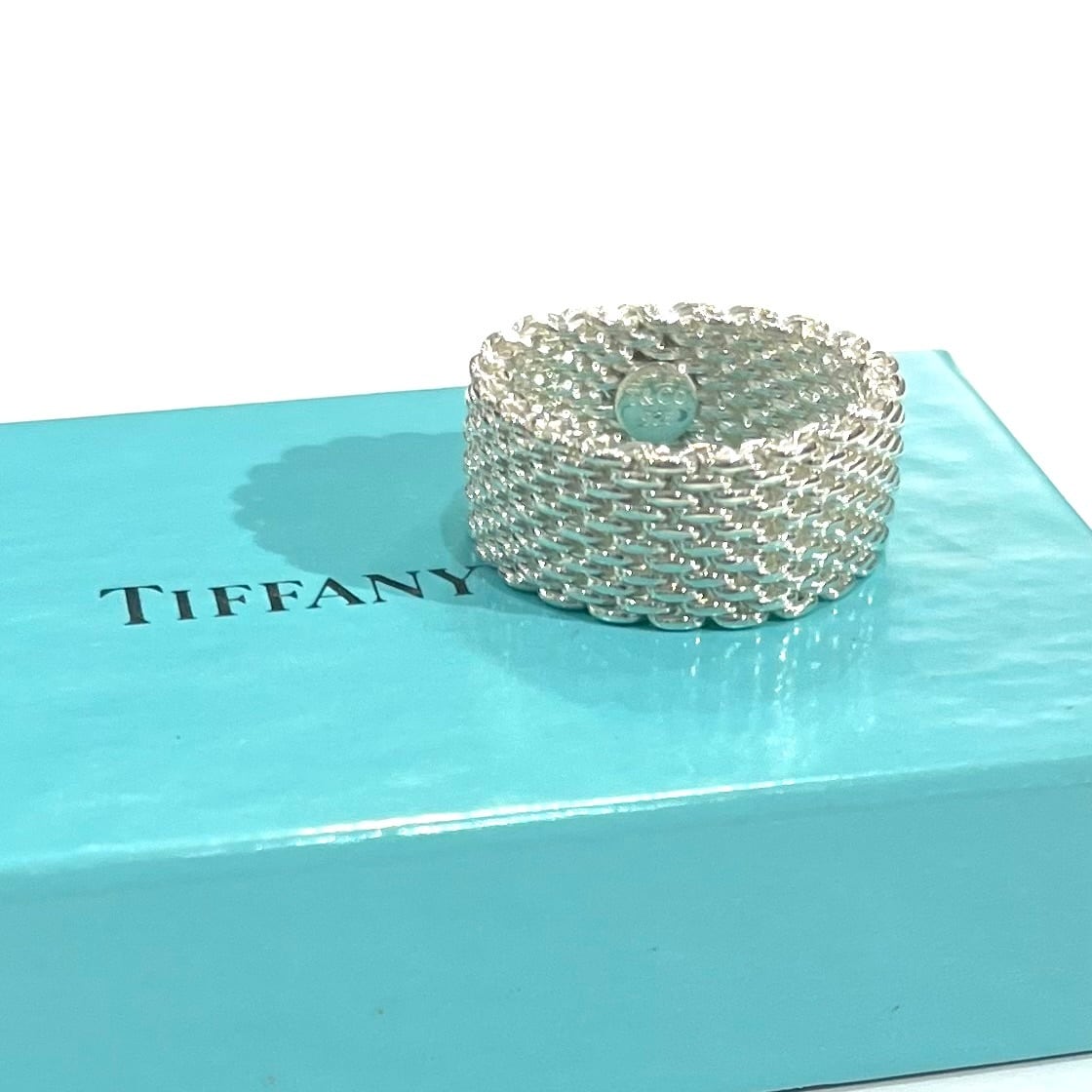 希少【TIFFANY＆CO】2589 【18号】ティファニーサマセットメッシュ