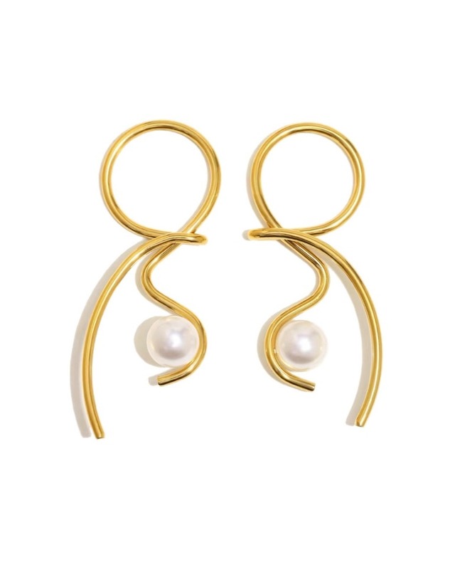 Pearl flow line pierce【アレルギー対応】