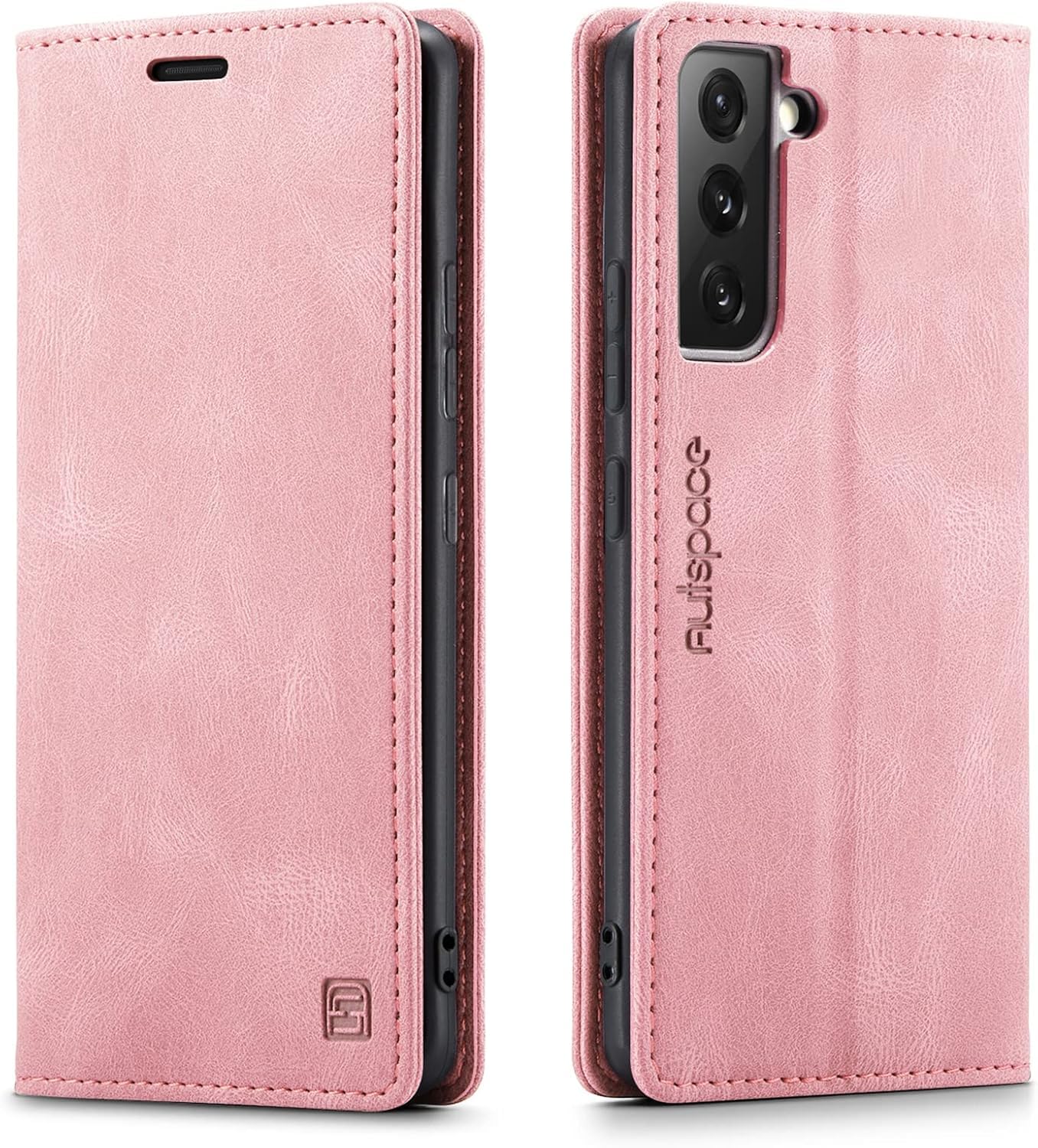 Galaxy S26ケース 手帳型 ギャラクシー s26スマホケース Galaxy S26 Pro case RFID 磁気防止 肌感レザー 携帯カバー 軽量 内蔵マグネットスタンド機能 ピンク
