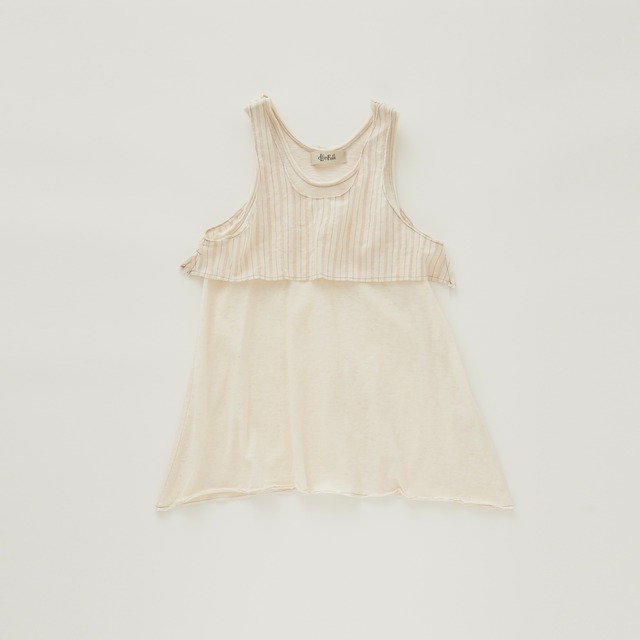 eLfinFolk(エルフィンフォルク)/ Grunge Tank top / ivory / 125cm