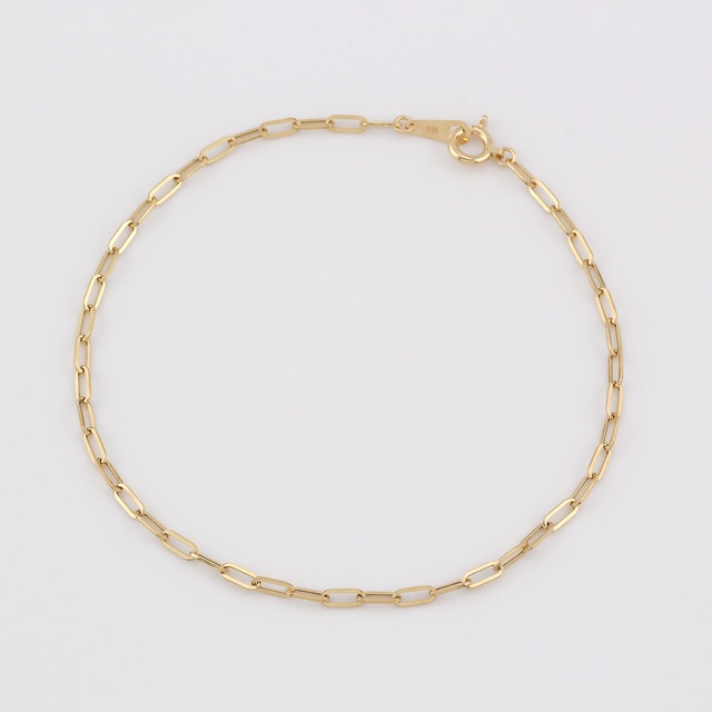 K18 クリップチェーンブレスレット 18cm No.203