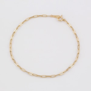 K18 クリップチェーンブレスレット 18cm No.203