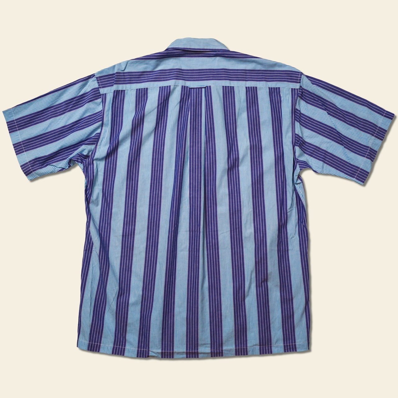 【一点物】ULTRA Embroidery Blue Stripe Shirts "BEMULAR"