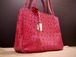 ◆FURLAフルラ クロコ型押 レザー ハンド&ショルダー バッグ◆
