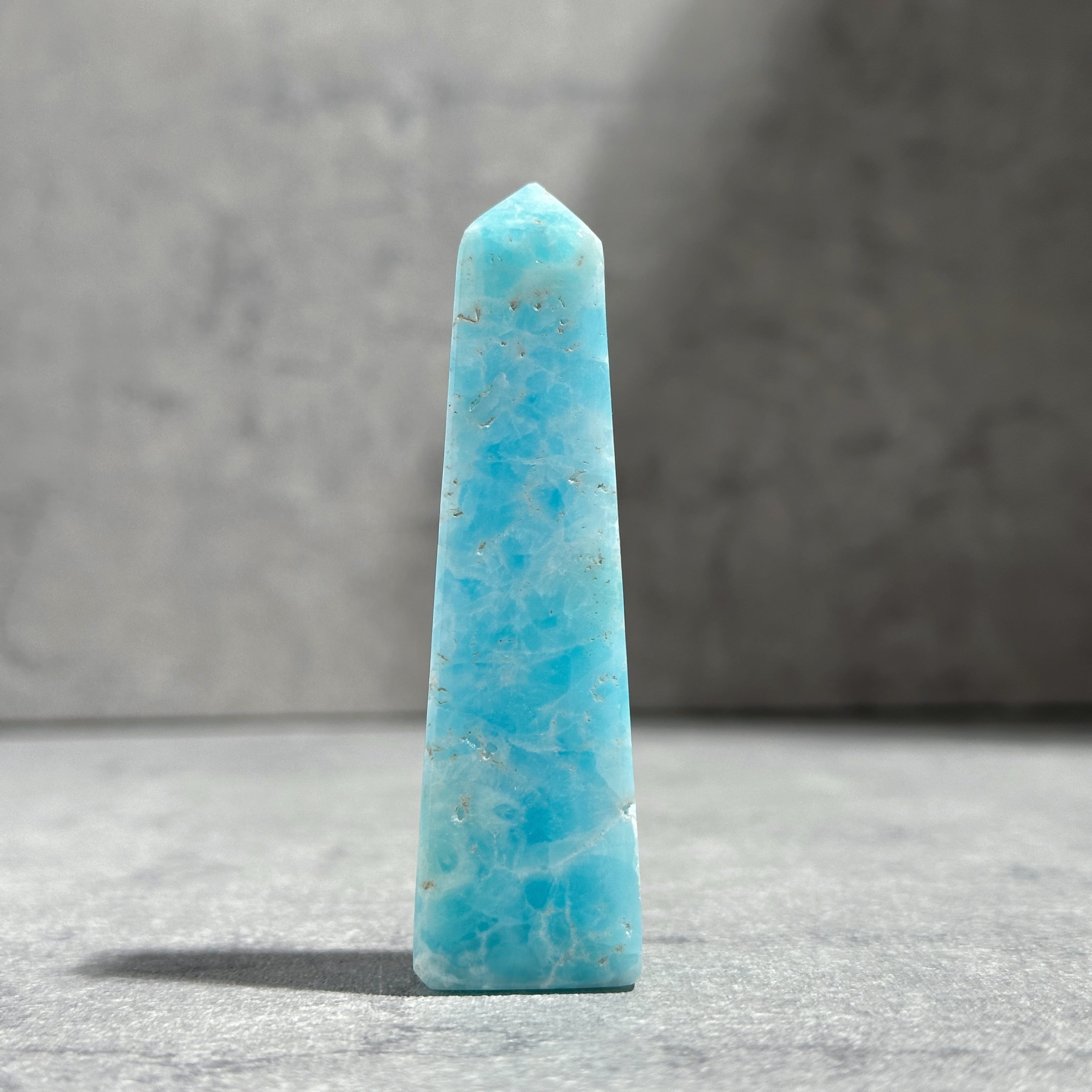 blue aragonite 天然石タワー