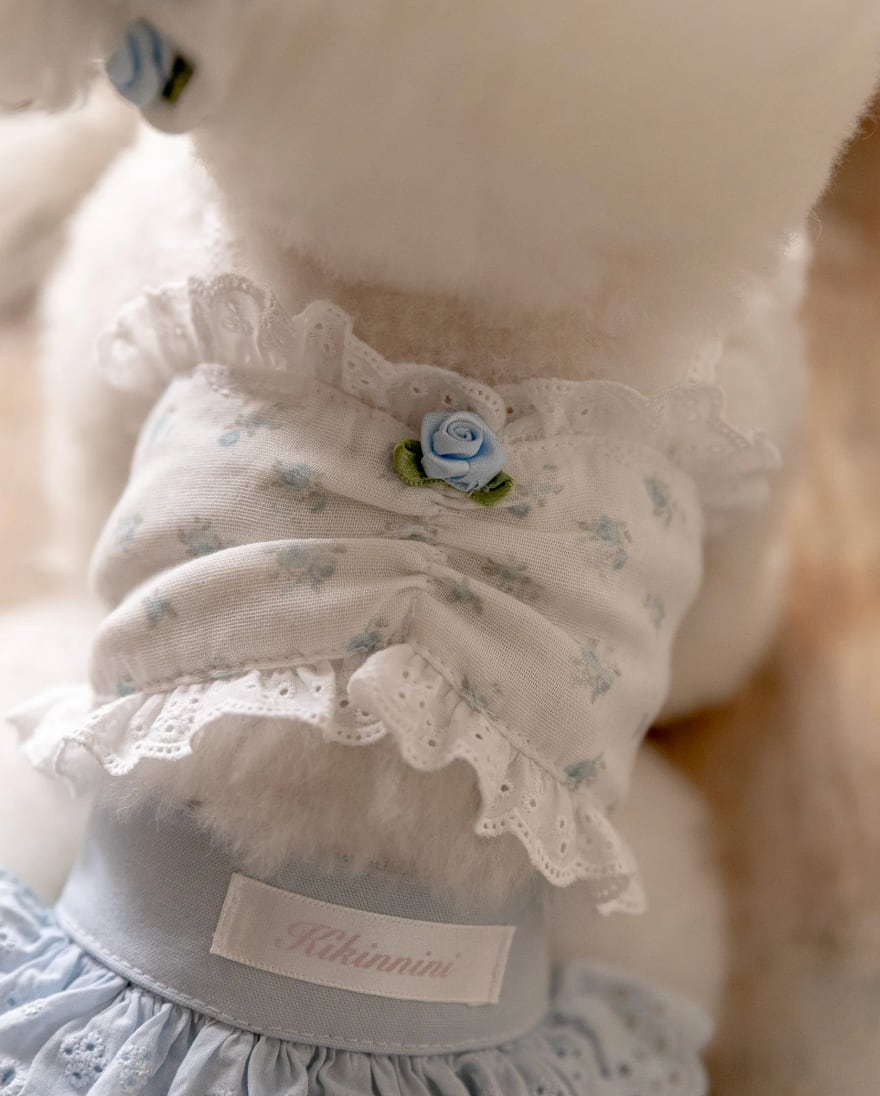 S/即納【kiki＆nini】Fleur Top (Powder Blue)