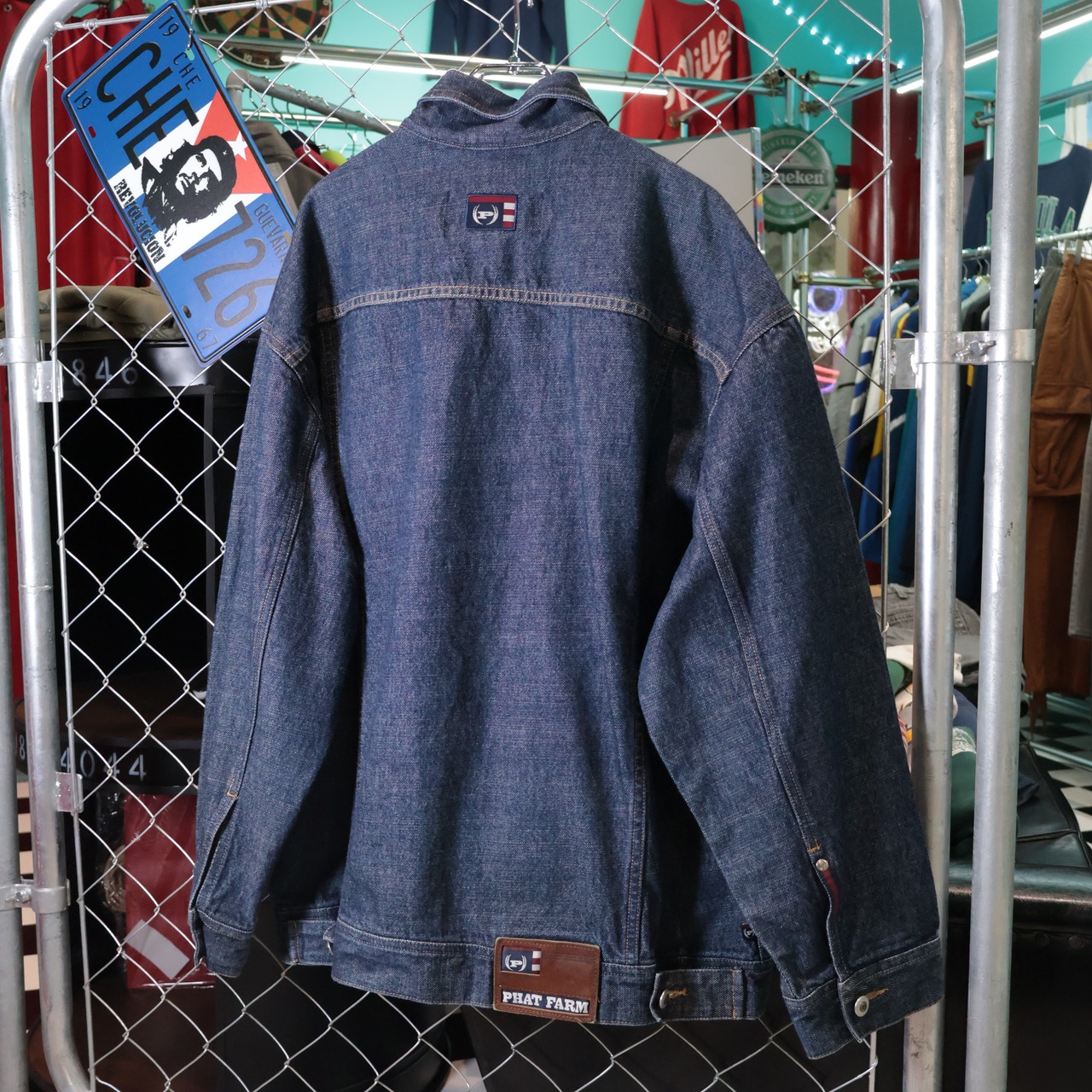 PHAT FARM デニムジャケット 濃紺 XL ファットファーム