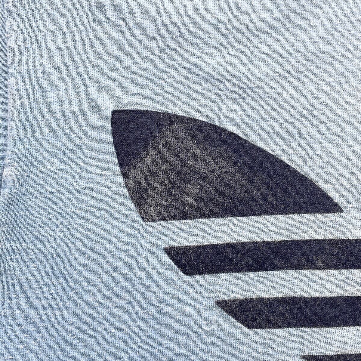 80年代 USA製 adidas トレフォイル ロゴ Tシャツ レディースM相当