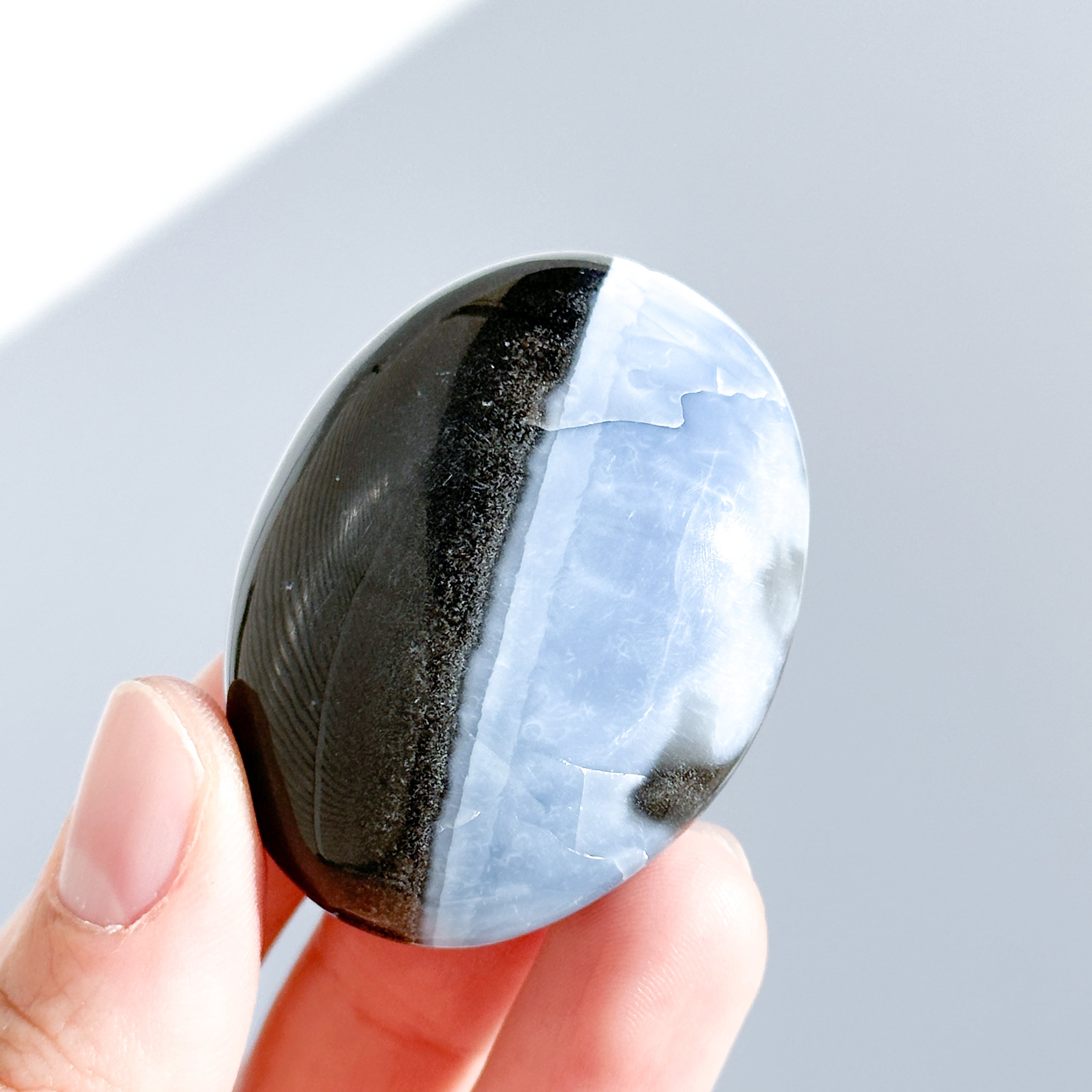 ブルーオパール パーム62◇ Blue Opal ◇ 天然石・鉱物・パワーストーン