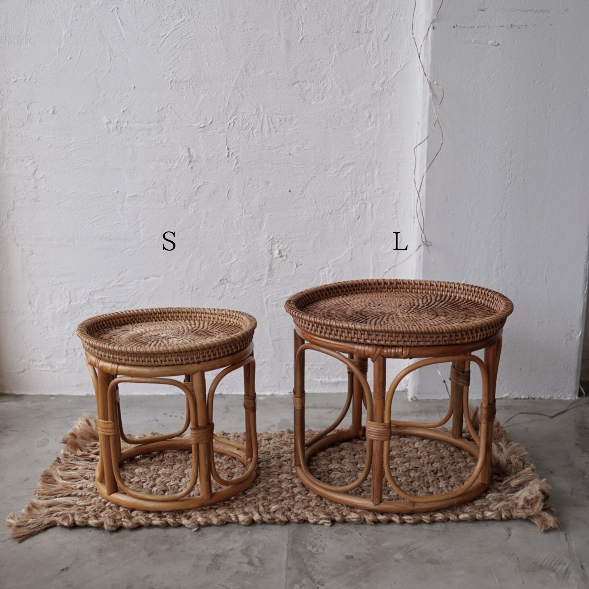 ベトナムのミニラタンテーブル L