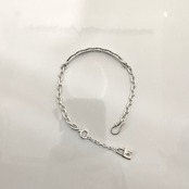 CHAIN BRACELET [SW:TRIANGLE] / スタンプワークトライアングルプレートチェーンブレスレット
