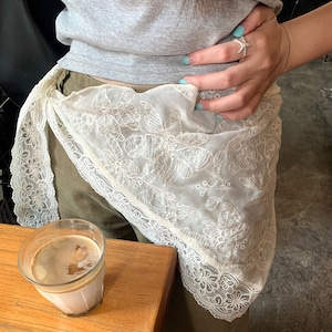 lace triangle wrap scarf k-0210