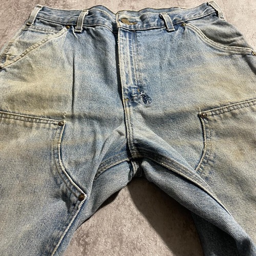 USA生地製 デニム ダブルニー Carhartt B73 DST 32×32 詳細写真8