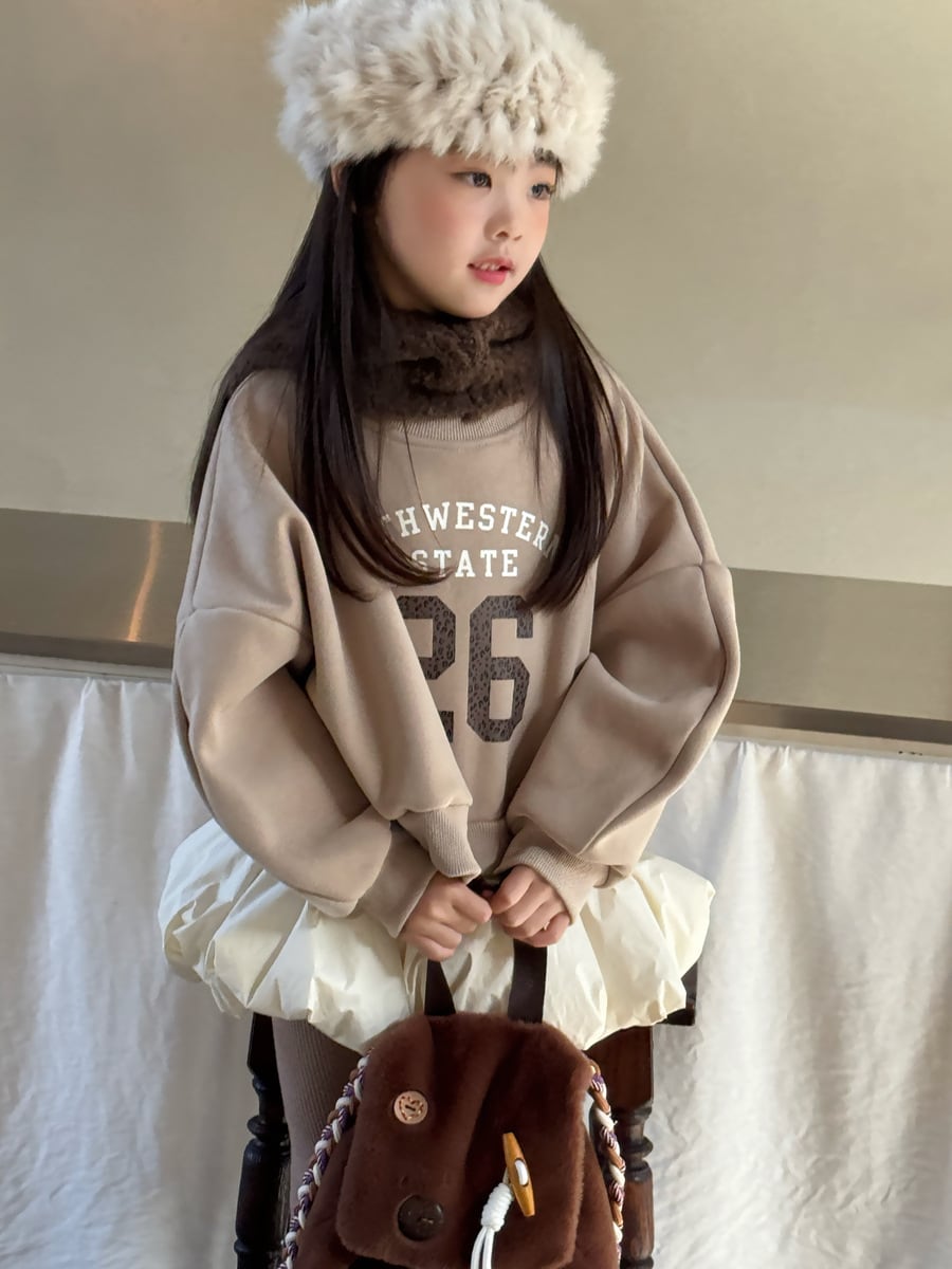 26ショート丈裏起毛トレーナー