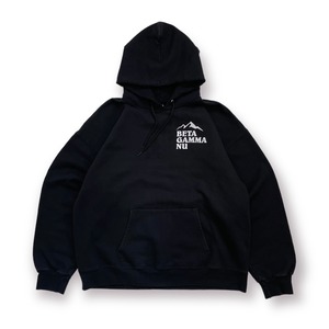 USED HANES Ultimate Cotton hoodie "BETA GAMMA NU" - black