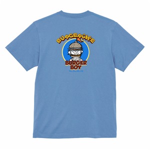 BURGER LIFE 3rd LOGO T-shirt　（サックスブルー）