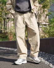 【#Re:room】VINTAGE WASHED COLOR TUCK WIDE PANTS［REP306］