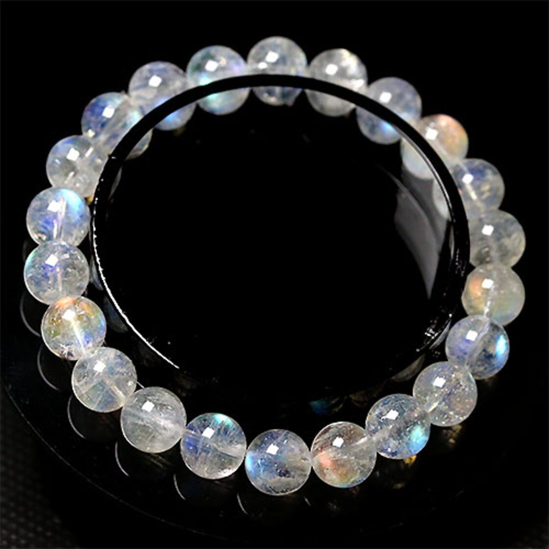 K1633-4〕入手困難 国内流通量僅少 約8mm マダガスカル産 レインボー 