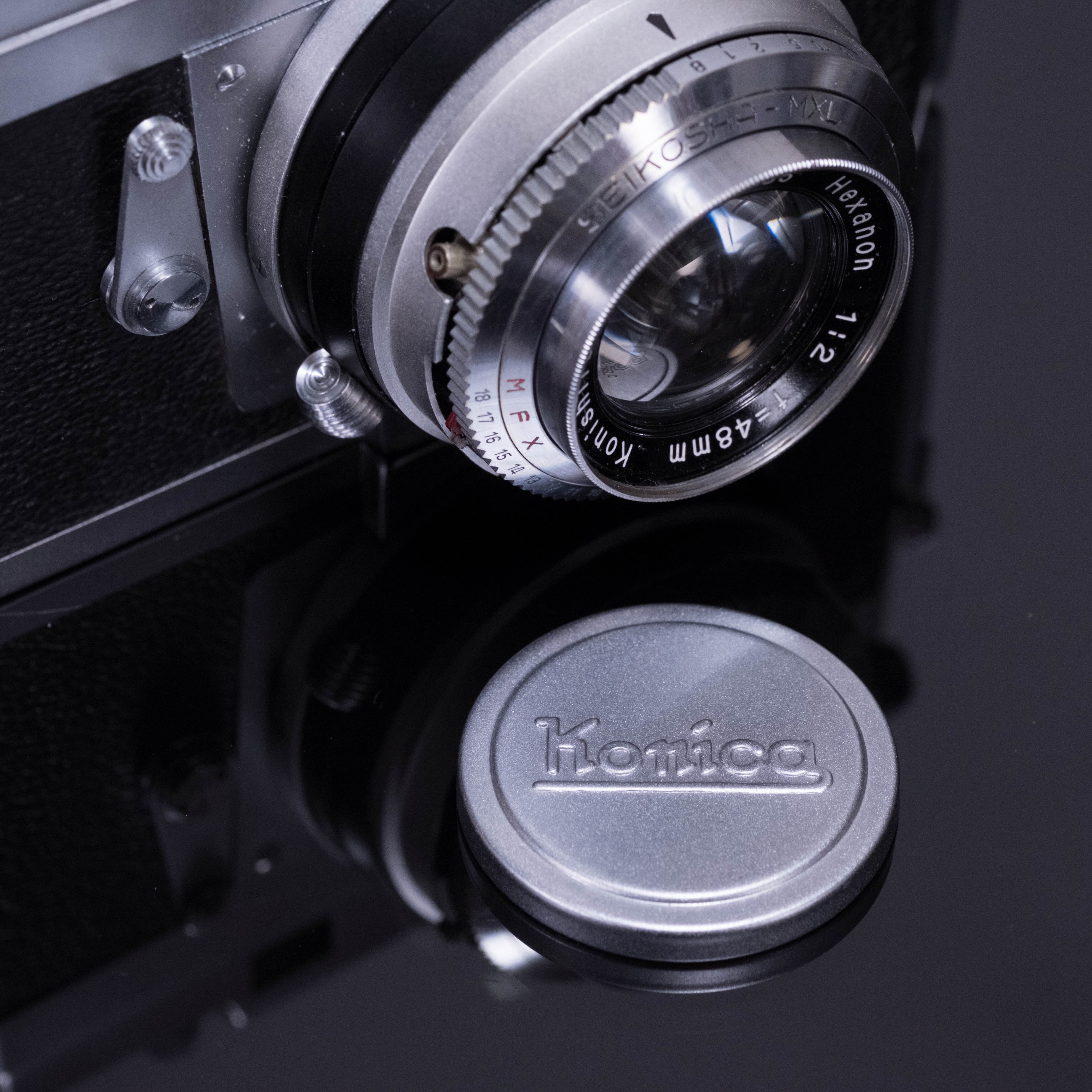 Konica Ⅲ MXL Konishiroku Hexanon 1:2 48mm レンズ【ランクB コニカ 