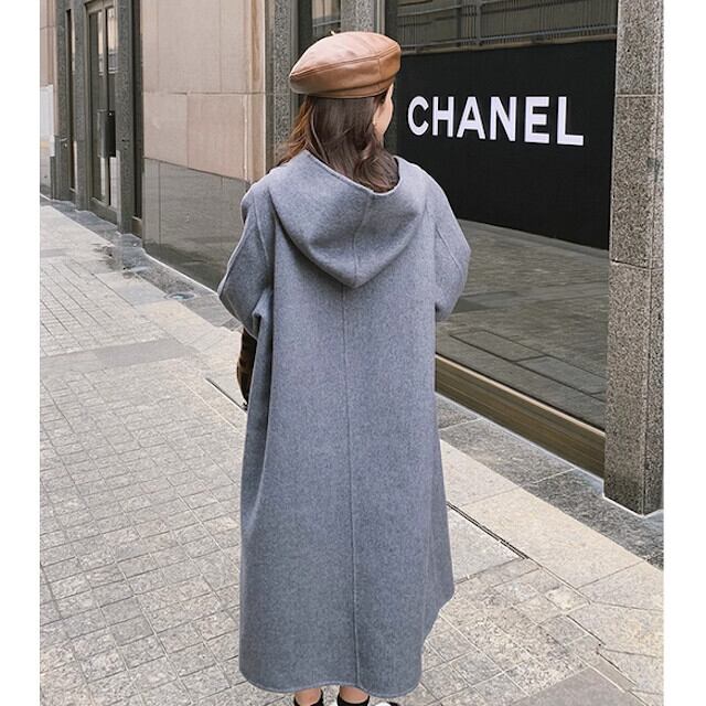 コート レディース アウター ロングコートカシミヤ ウール シンプル