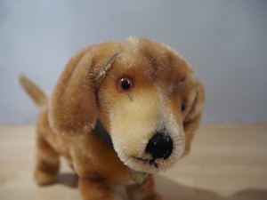 オールド シュタイフ ダックスフント Steiff Bazi 14cm