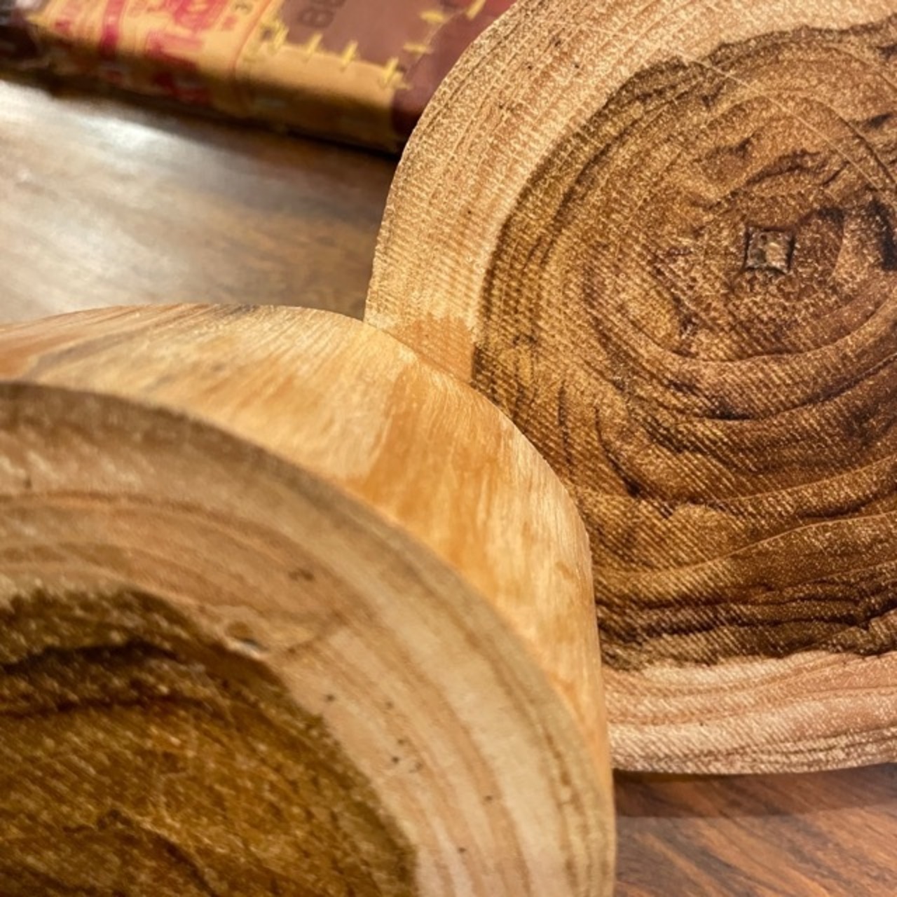 Thailand Teak Wood Slide Box Separate Natural / タイ チークスライドボックス セパレート ナチュラル 小物入れ 小物BOX 収納ボックス 木材 天然木 ナチュラル ハンドメイド チークウッド リビング収納 蓋付き 開閉可 ギフト プレゼント かわいい シンプル