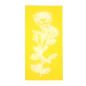 グリーティングカード　Flower L　薔薇（黄）