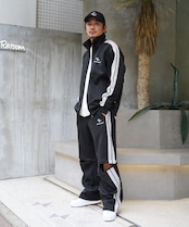 【#Re:room】SIDE LINE 2WAY WIDE TRACK PANTS［REP227］