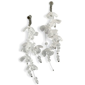 アクアフラワー房・イヤリング＆ピアス【TER-330-SI】