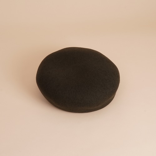 Cookie-上質なウールを使用した大ぶりなベレー帽-