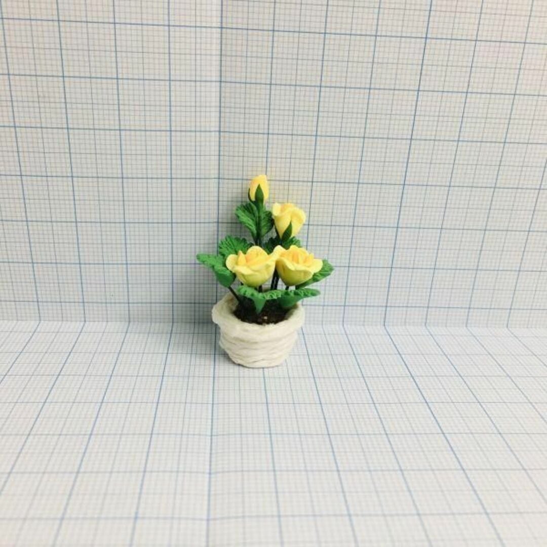 s030◇室内を華やかに◇ ドールハウス 用 ミニチュア 花 鉢花 植物 y1