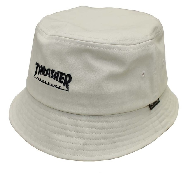 THRASHER (スラッシャー) マグロゴ バケットハット アイボリー 20TH-H51