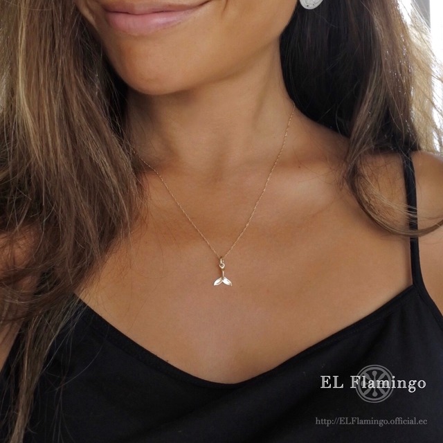 K10 Dolphin tail Necklace