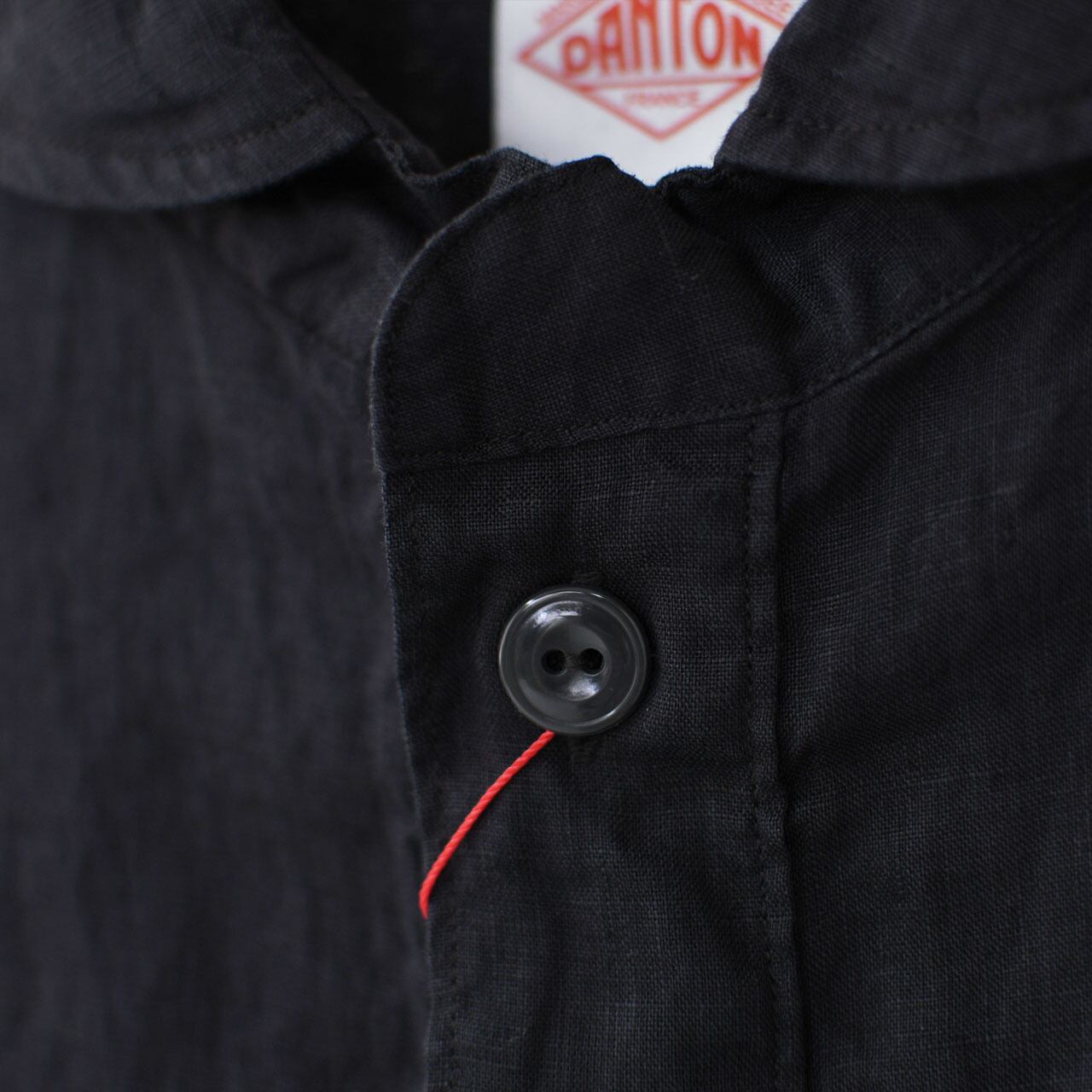 DANTON [ダントン] M LINEN CLOTH ROUND COLLAR P.O SHIRT S/S [DT
