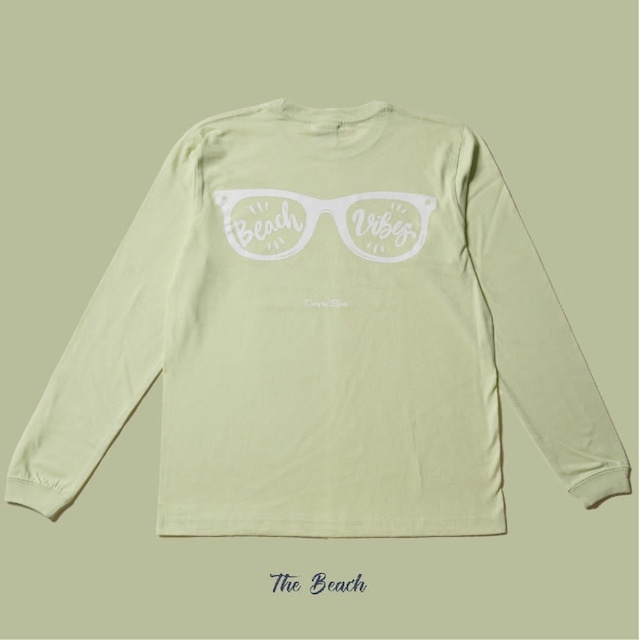 Beach Vibes Sunglasses   Long T-shirt MILKY LIME