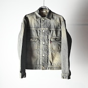 INTÉRIM / SHABBY VINTAGE "2ND" SHUTTLE DENIM SIDE PANEL JACKET