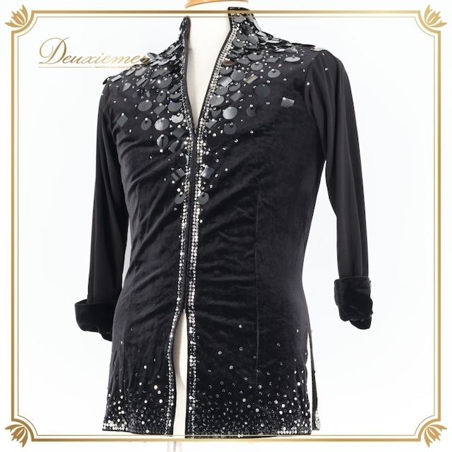 社交ダンス 衣装 ハセベ Hasebe シャツ ブラウス ベロア 装飾 ダンス パーティ ラテン 発表会 黒 おしゃれ 高級感 ジャズ ブラック系 ストレッチ ステージ エレガント メンズ コスチューム フォーマル 社交ダンス 衣装 ハセベ Hasebe シャツ ブラウス ベロア 装飾 ダンス パーティ ラテン 発表会 黒 おしゃれ 高級感 ジャズ ブラック系 ストレッチ ステージ エレガント メンズ コスチューム フォーマル