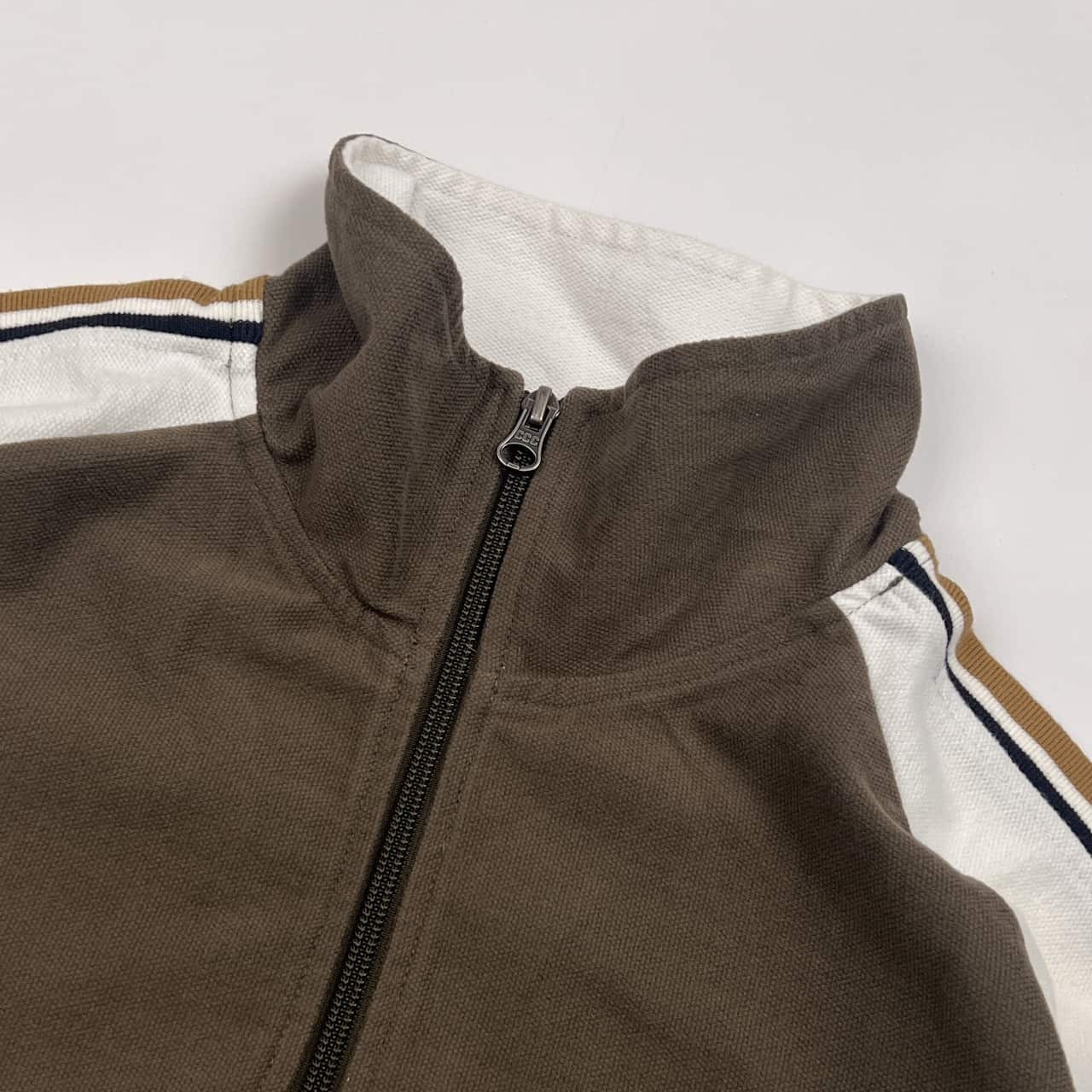 CANTERBURY カンタベリー KODENSHI PHOTOELECTRON ロゴ 長袖 プルオーバー トレーナー M/カーキベージュ系 メンズ