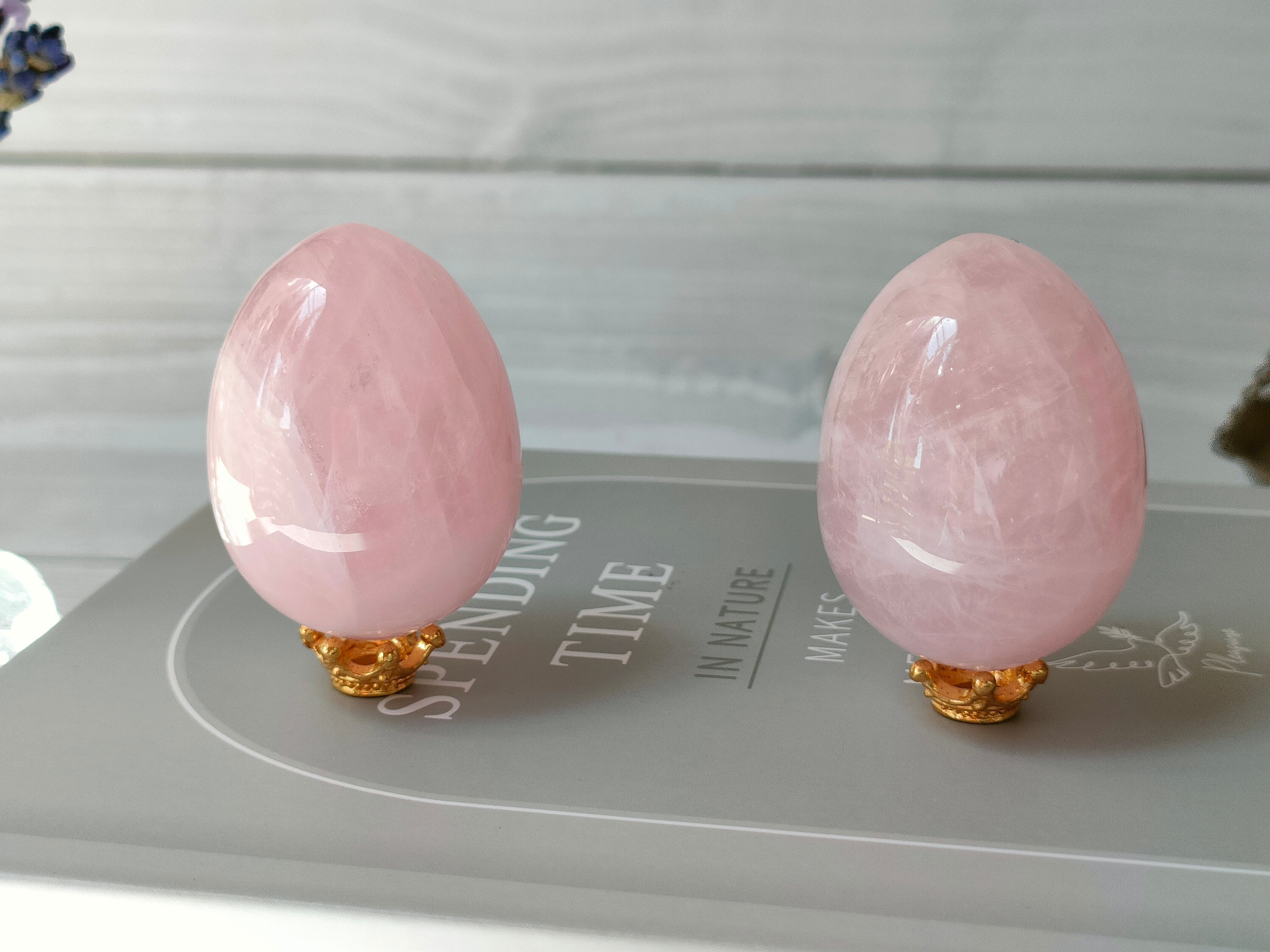 ローズクォーツ・卵型