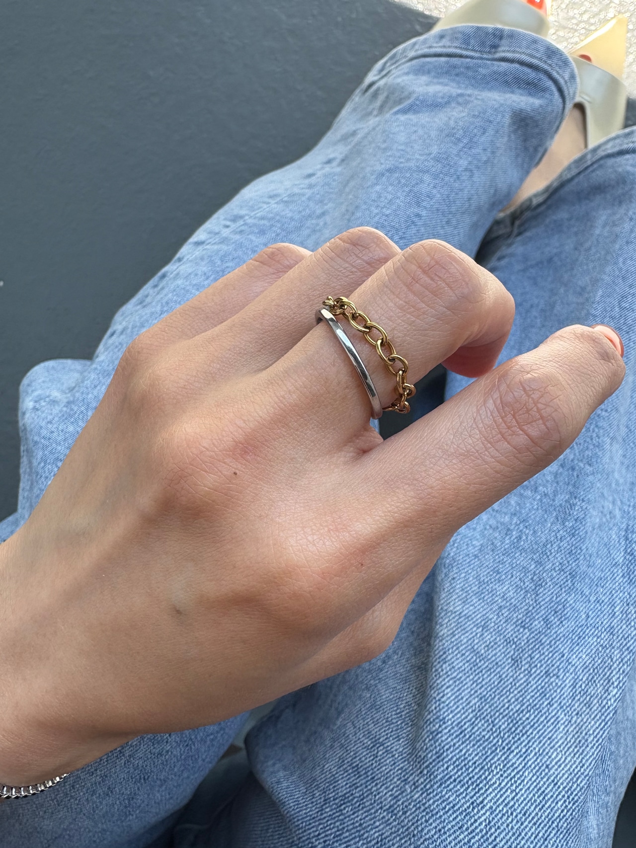 original double design ring