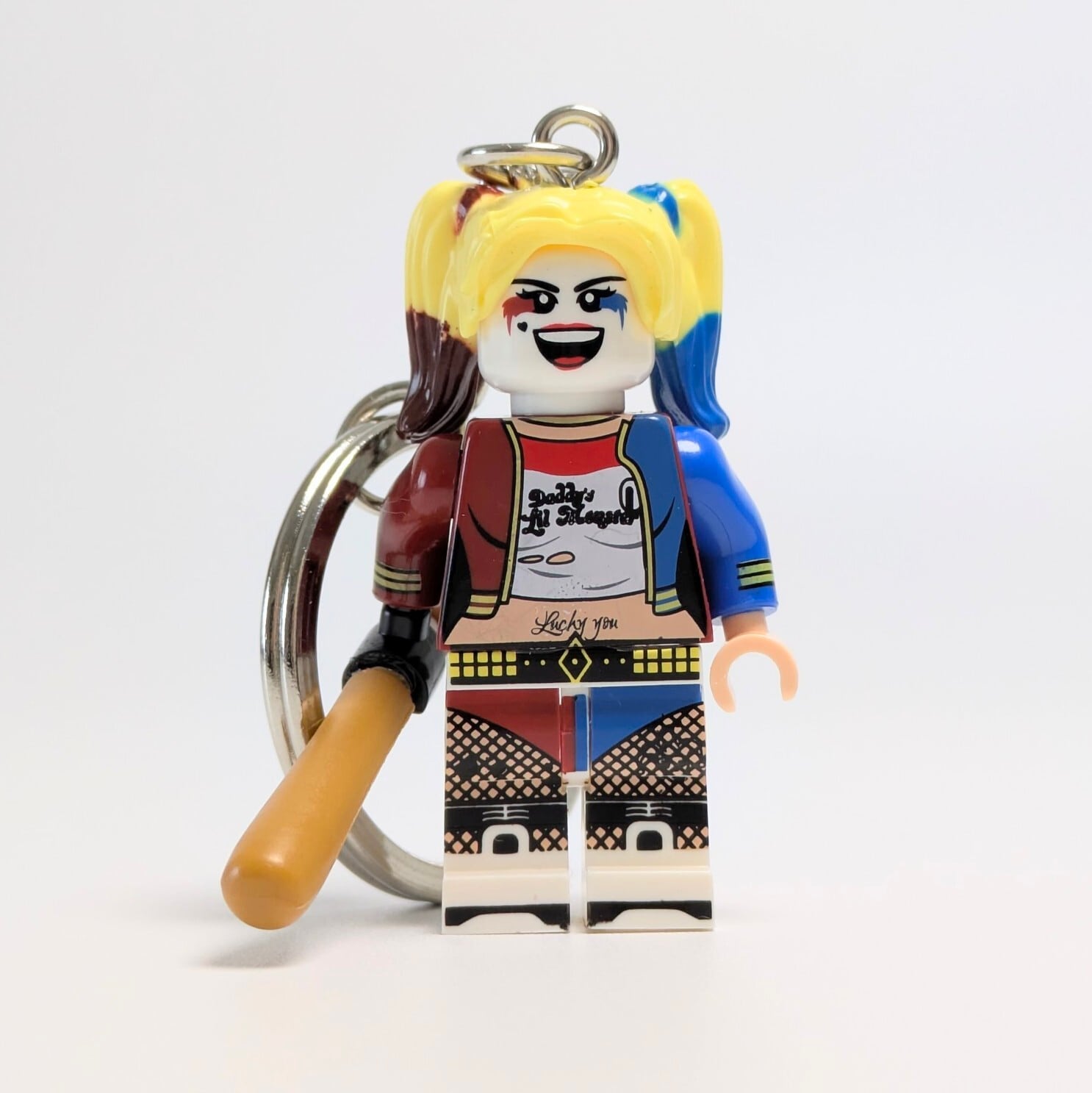 【 ブロックフィギュアキーホルダー 】 スーサイド・スクワッド / ハーレイ・クインの華麗なる覚醒 BIRDS OF PREY / Harley Quinn ( ハーレイ・クイン )　〚アメリカン雑貨 アメトイ〛