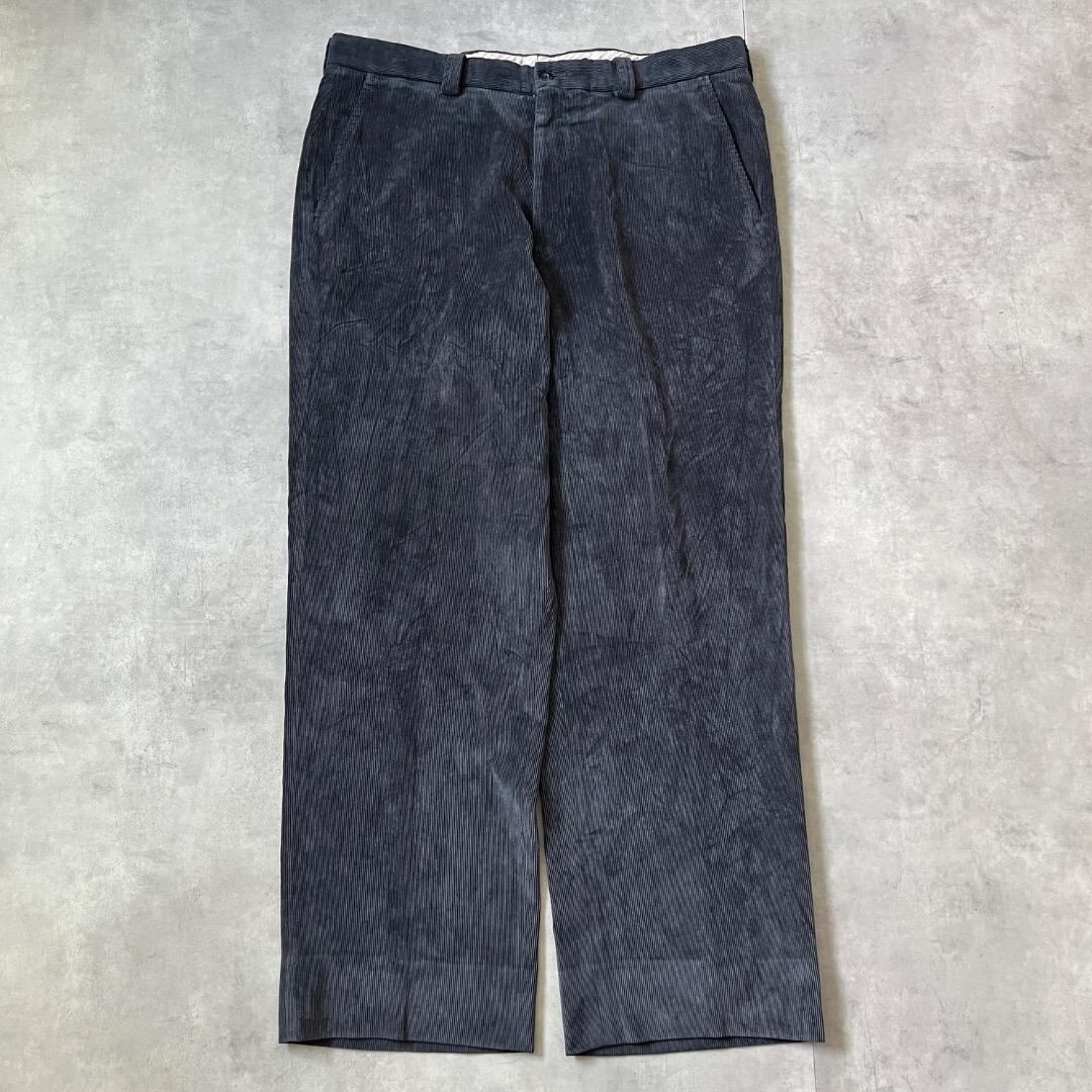 古着 W34 チノパン ボトム コーデュロイ パンツ 00s 紺 17094