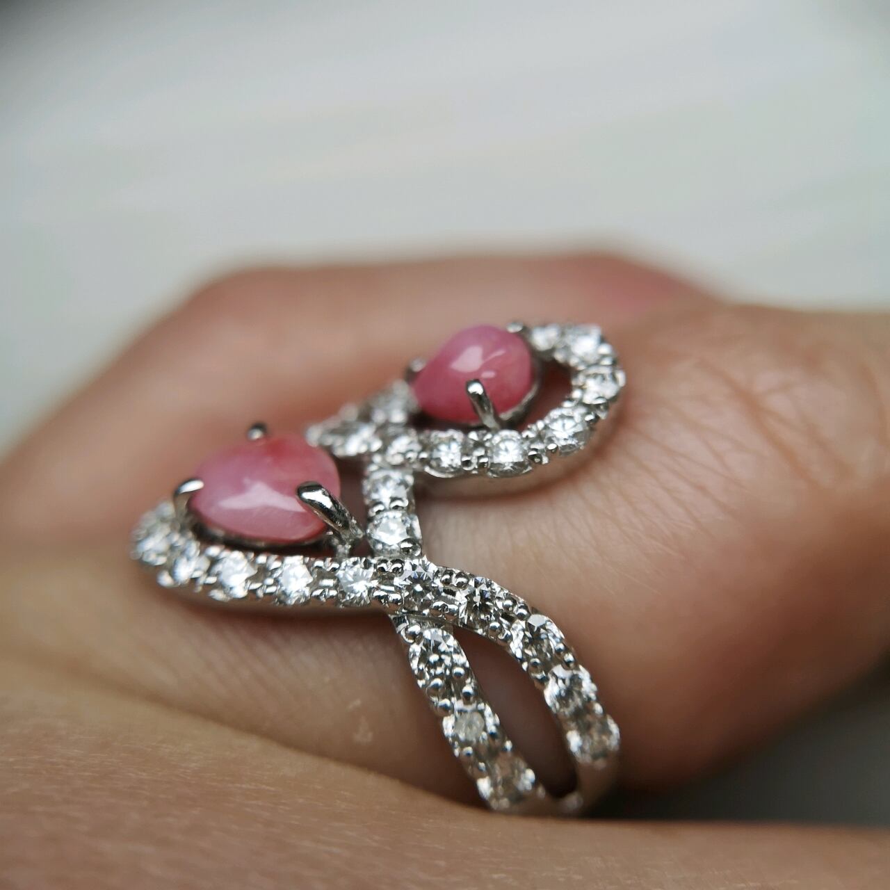 pt900ツインコンクパールリング | jewelry sumino スミノ宝石