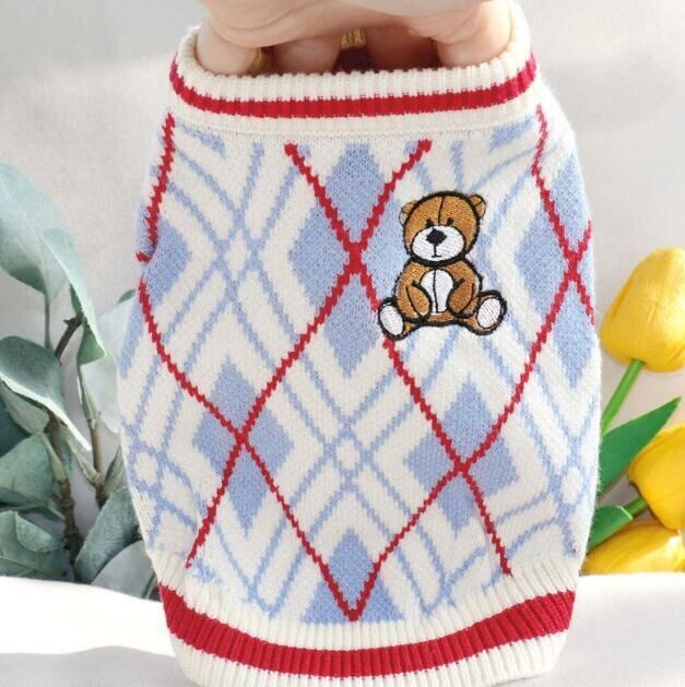 《予約》№1102601 くまさんアーガイル柄ニット