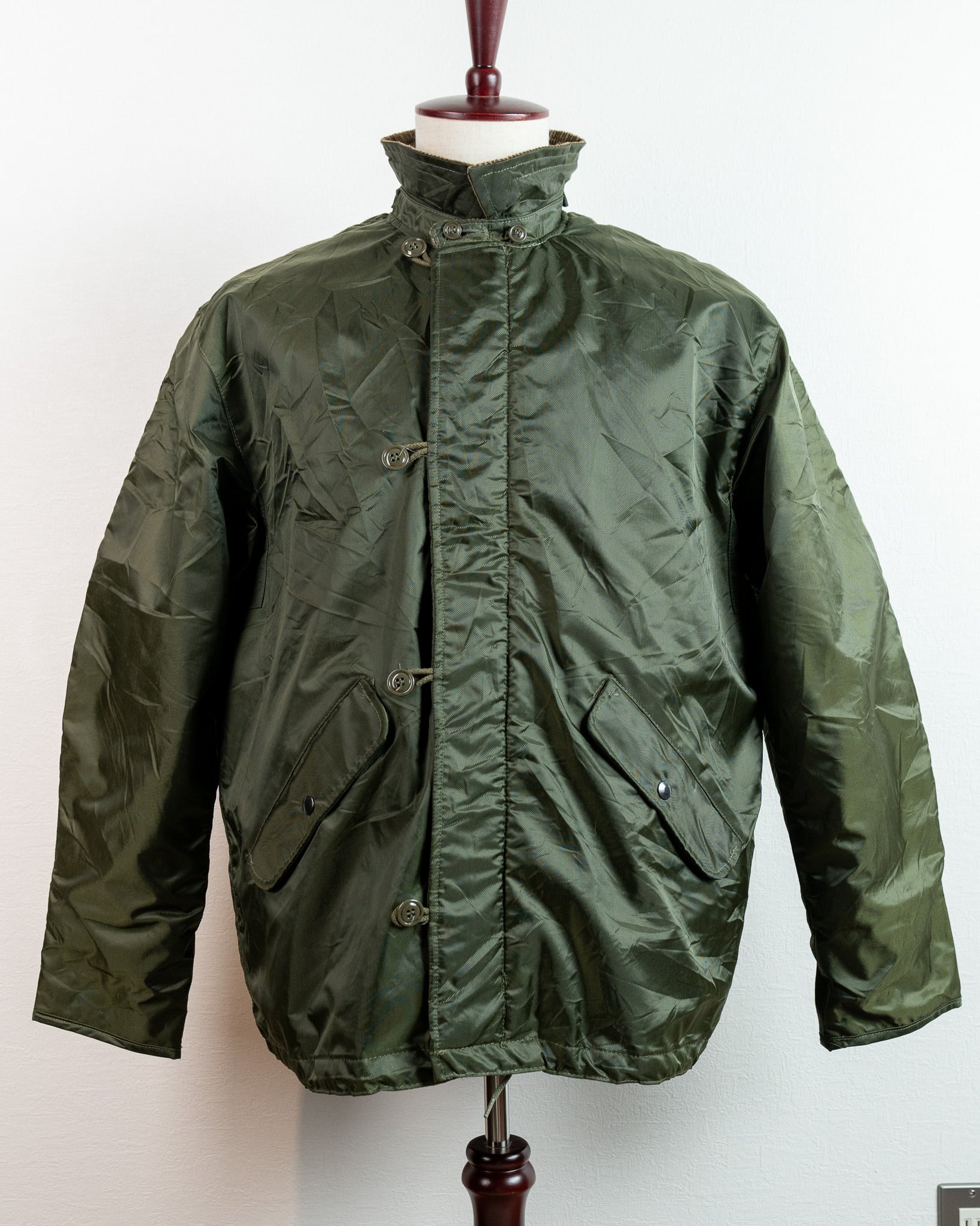 80’sUS NAVY エクストリームコールドウェザーナイロンデッキジャケット LARGE】U.S.NAVY Deck Jacket Extreme Cold Weather Impermeable 実物
